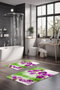 Mijölnir CT-5133 Juego de Alfombrillas de Baño 2 Piezas Poliéster Antideslizante 40x60cm 60x100cm Lavables